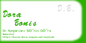 dora bonis business card